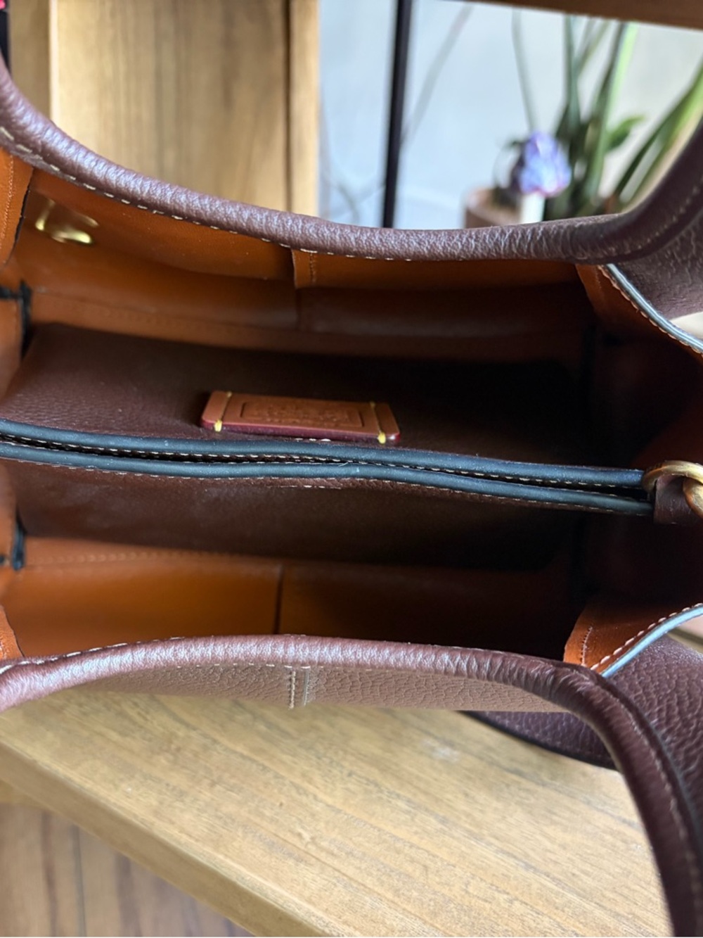 Brass/Maple Lana Coach Handbag - Picture 6 of 13